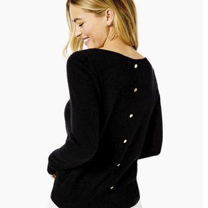 NWT Lilly Pulitzer Black Fairley Cashmere Sweater